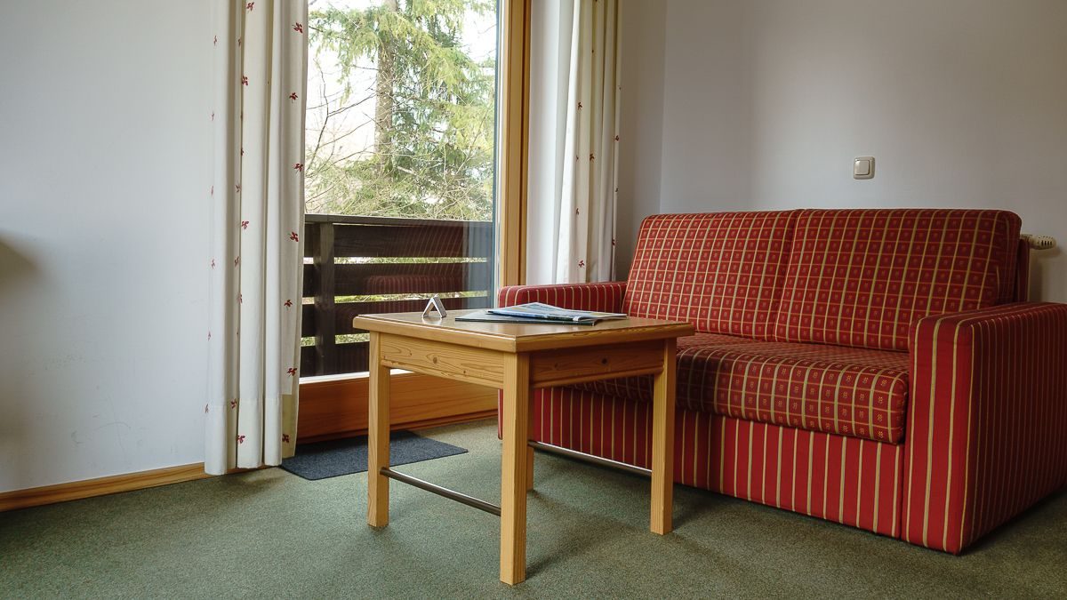 Doppelzimmer mit Balkon – Doppel-/Einzelzimmer mit Balkon, Pension Wanderruh in Grünau im Almtal