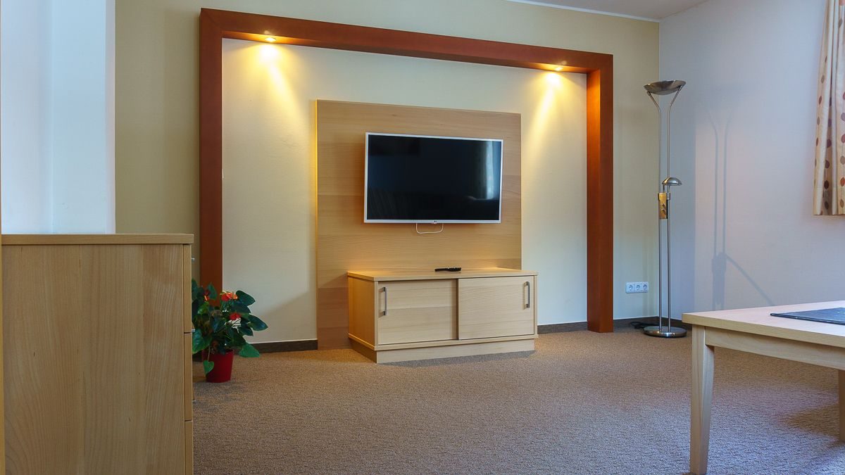 Wohn-Schlafzimmer – Super-Size-Appartement (80 m²), Pension Wanderruh in Grünau im Almtal