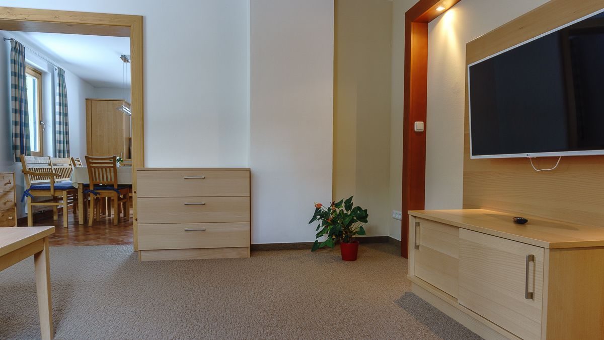 Blick ins Appartement – Super-Size-Appartement (80 m²), Pension Wanderruh in Grünau im Almtal