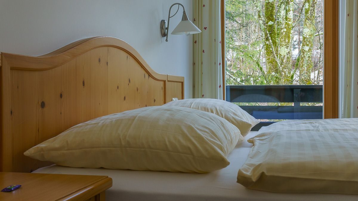 Wohn-Schlafzimmer mit Sitzbereich – Appartement (45 m²), Pension Wanderruh in Grünau im Almtal