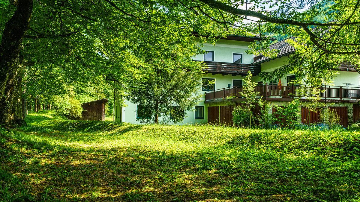 Pension Wanderruh – Ansicht vom Almfluss